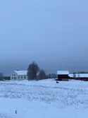 Kungsbergs bönhus sett från Kungsbergsvägen.