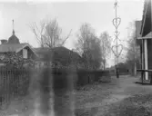 Djura, Leksand. Djura kapell och majstång.

