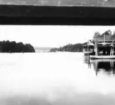 Leksand. Ångbåten, Rättviks vid bryggan.

