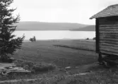 Leksand. Molnbyggen från Trögers, Kråkbodarna.