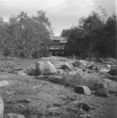 Gagnef. Gråda. Vadmalsstamp vid Gråda kanal.

