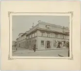 Handel i kvarteret Sandbacken, Uppsala omkring 1900