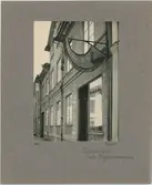 Tapetserarskylt från Dragarbrunnsgatan 27, Uppsala 1924