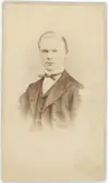 Kabinettsfotografi - man, Uppsala 1869