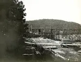 Byggandet av Älvkarleby kraftverk, omkring år 1906 (enligt text i album).