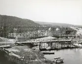 Byggandet av Älvkarleby kraftverk, omkring år 1906 (enligt text i album).