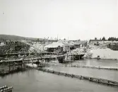 Byggandet av Älvkarleby kraftverk, omkring år 1906 (enligt text i album).