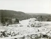 Byggandet av Älvkarleby kraftverk, omkring år 1906 (enligt text i album).