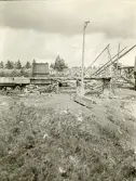 Byggandet av Älvkarleby kraftverk, omkring år 1906 (enligt text i album).