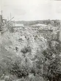 Byggandet av Älvkarleby kraftverk, omkring år 1906 (enligt text i album).