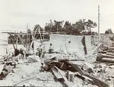 Byggandet av Älvkarleby kraftverk, omkring år 1906 (enligt text i album).