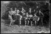 Musikgrupp på fest för Bondeförbundet