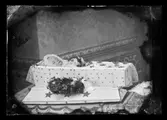 Post mortem, traditionen att avporträttera personer som nyligen avlidit, för att ha porträttet framme i hemmet, finns i konsten från 1600-talet och var en vanlig praktik i fotografiets barndom på 1800-talet och fram till mitten av 1900-talet. Döden var en del av livet och det var vanligt att den avlidne låg i hemmet på lit-de-parade, dvs i sin säng eller i en öppen kista där anhöriga och vänner kunde komma förbi för ett sista farväl. Innan handkameran blev vanlig togs porträtten ofta av kringresande fotografer. Genom kläder, blomsterdekorationer och olika symbolladdade element tillfördes genren en egen estetik. Porträtten fyller en tydlig minnesfunktion. 

Kista med ett lik av ett barn. (Per? Björling 8/9 - uppskattning)