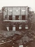 Byggandet av maskinhallen vid uppförandet av Älvkarleby kraftverk, omkring 1906 (enligt text i album).
