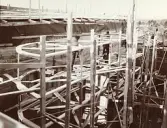 Byggandet av Älvkarleby kraftverk, omkring 1906 (enligt text i album).