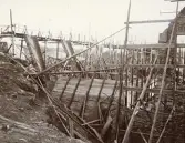 Byggandet av Älvkarleby kraftverk, omkring 1906 (enligt text i album).