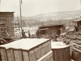 Byggandet av Älvkarleby kraftverk, omkring 1906 (enligt text i album).