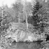 Hedemora. Garpenberg. Från kalkgruvorna, hällstup. 1929-1930.