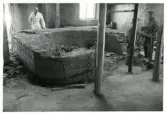 Ingenjör Gösta Boberg vid rundugnens grund, 1951.