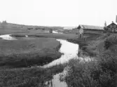 Malung. Öje kapellag. Båthus och bro.

