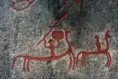 Hällristning Tegneby. Tanum 72:4, L1968:7457