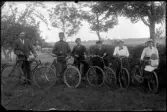 Grupp på cykeltur