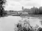 Lima. Ärnäs. Båthus vid Ärnäs utlopp i älven.

