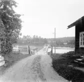 Stora Skedvi. Landa. Flottbro från norr.

