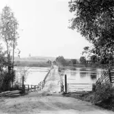 Stora Skedvi. Landa. Flottbro från söder.

