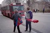1 maj 1995, Nacka arbetarekommun förmöte, till Humlegården i buss.