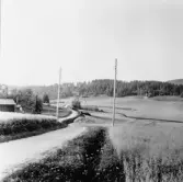 Stora Skedvi. Arkhyttan. Från Olerslars mot Lobacken och Åsbacken.