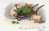 Nyårskort med nyårshälsning 