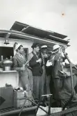 Ett gäng studenter på sjön 1947. 