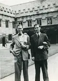 Bengt Hultin och Jan Encrantz i Oxford 1947 (enligt text i album).