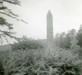 Irländska rundtornet i Glendalough, Irland 1948 (enligt text i album).