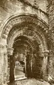 Cashel N. door Cormac´s Chapel, Irland (enligt text framsida brevkort).