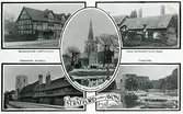 Brevkort med kända motiv från Stratford-upon-Avon, England.