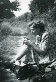 Kvinnoporträtt. Irene 1949 (enligt text i album).