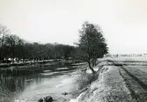 Landskap med ett vattendrag, troligen Vendel, Uppland.