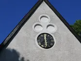 Del av östra gaveln efter restaurering.