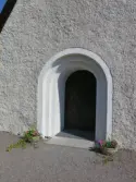 Kyrkport och portal efter restaurering