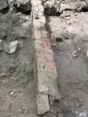 Tegelmur vid Uddby kvarn