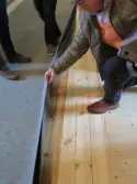 Golv efter bergvärmeinstallation