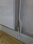 Detalj efter bergvärmeinstallation.