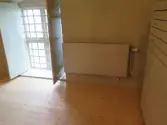 Radiator efter bergvärmeinstallation; sakristian