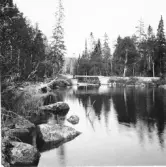 Idre. Stugufjäll, Töfsingån med dammbron.


