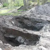 Tegelmur Uddby kvarn.