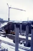 Brobygget vid södra infarten, 1966