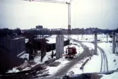 Brobygget vid södra infarten, 1966