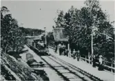 Gunnarsnäs, Dals Rostock. Järnvägsstation